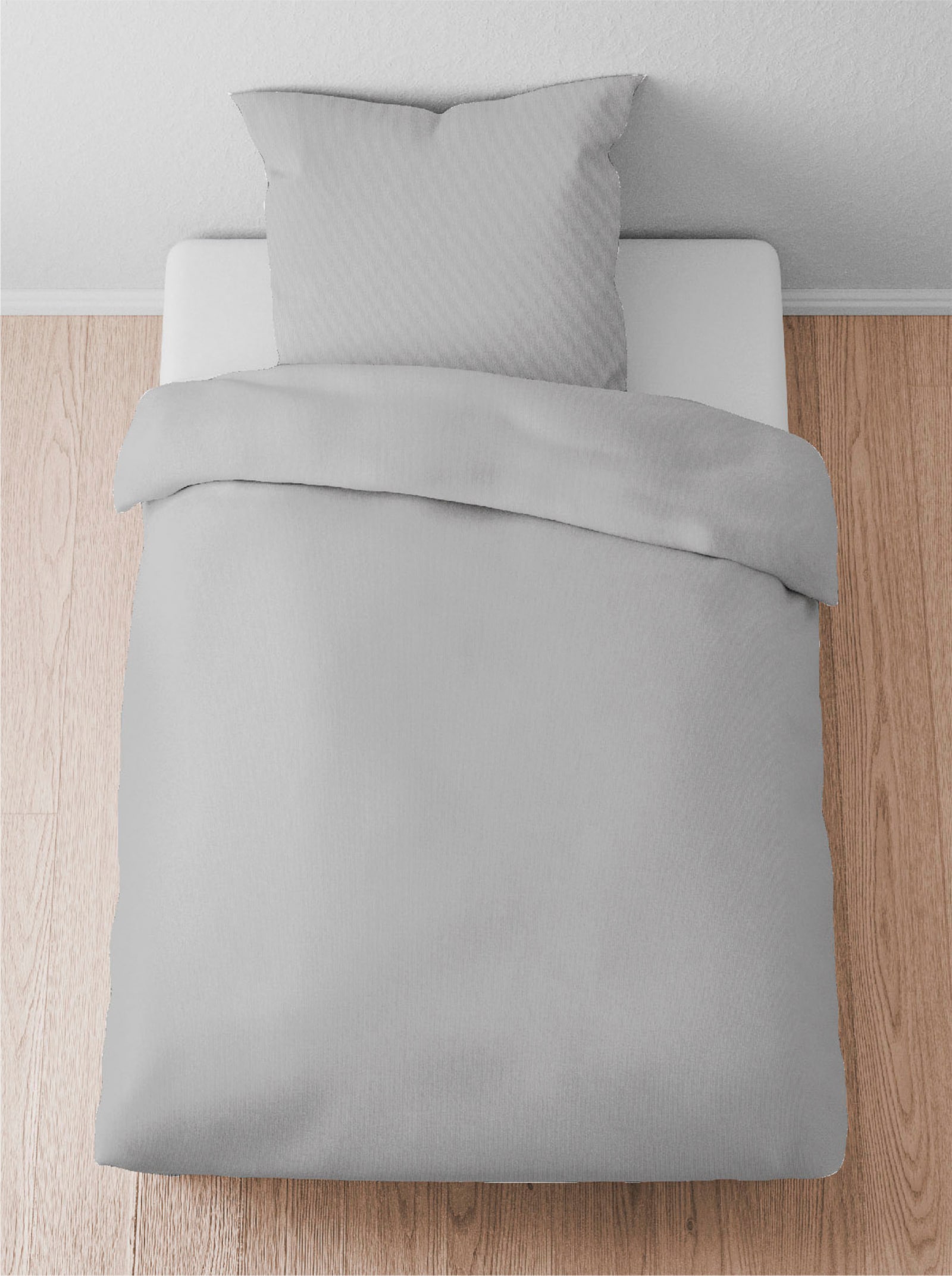 Biberna Bettwäsche - steingrau