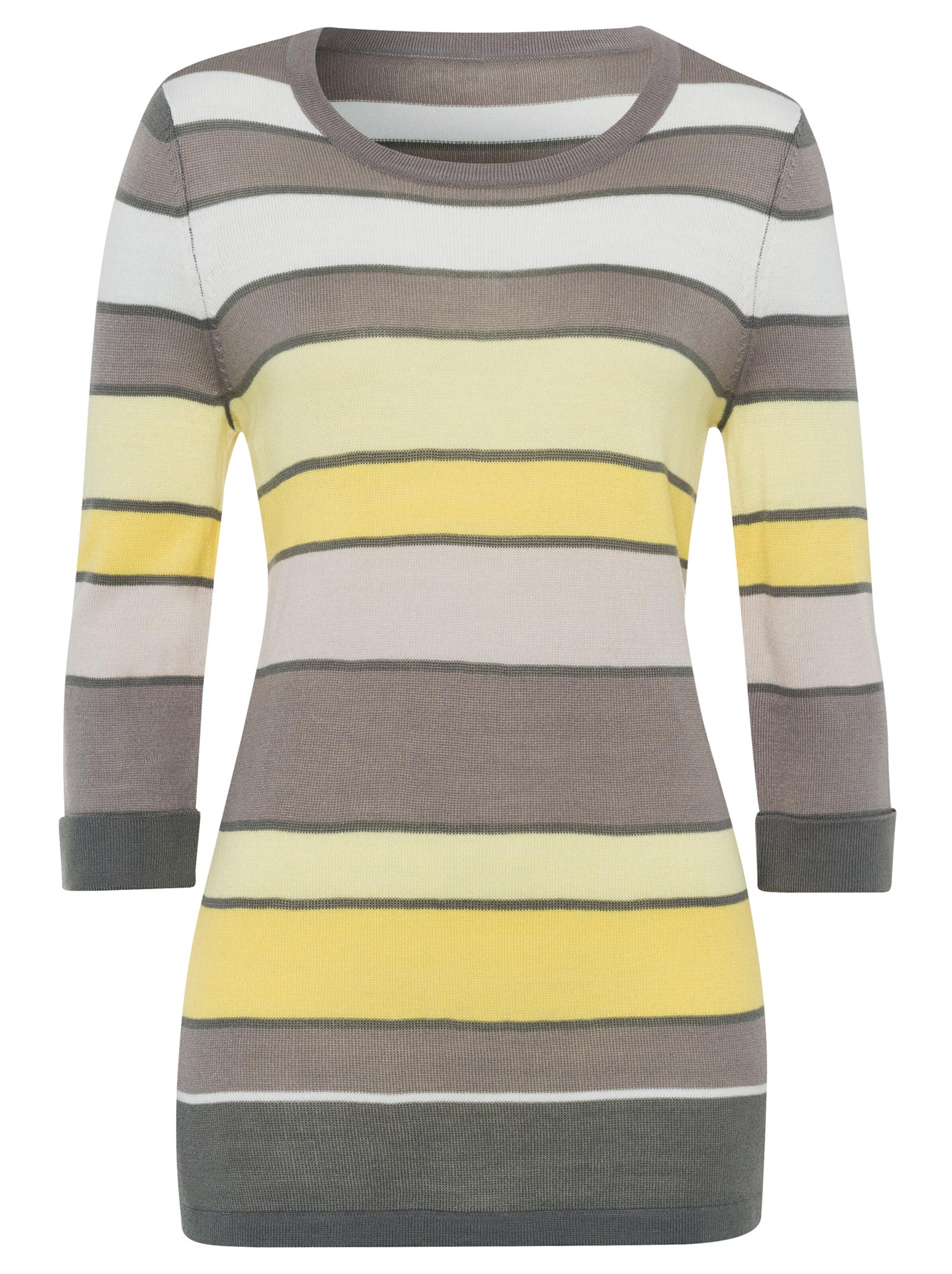 Pullover - gelb-geringelt
