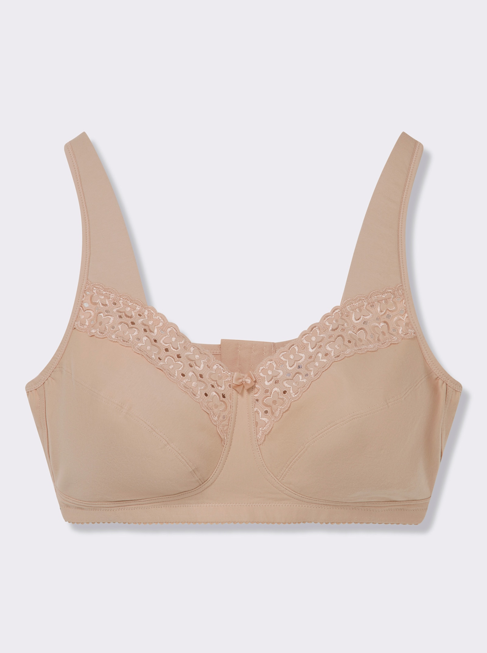 Miss Mary Entlastungs-BH ohne Bügel mit Spitzenstickerei - elfenbein