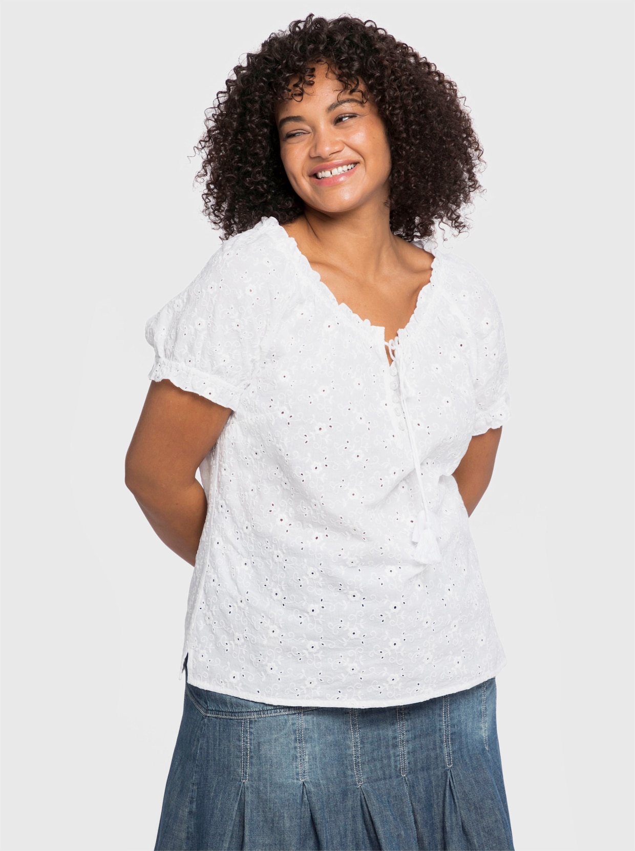 sheego by Joe Browns Tuniek - wit