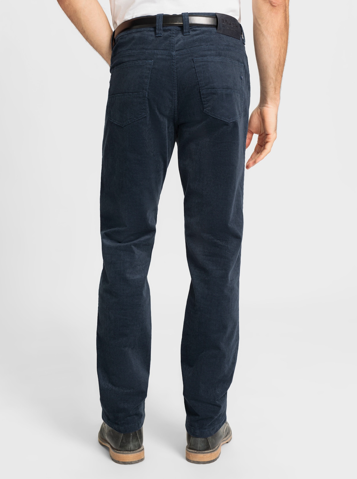 Brühl Broek - donkerblauw gedessineerd