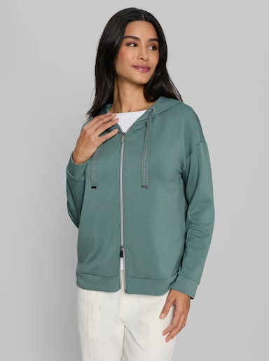 heine Sweatjacke mit Modal - jade