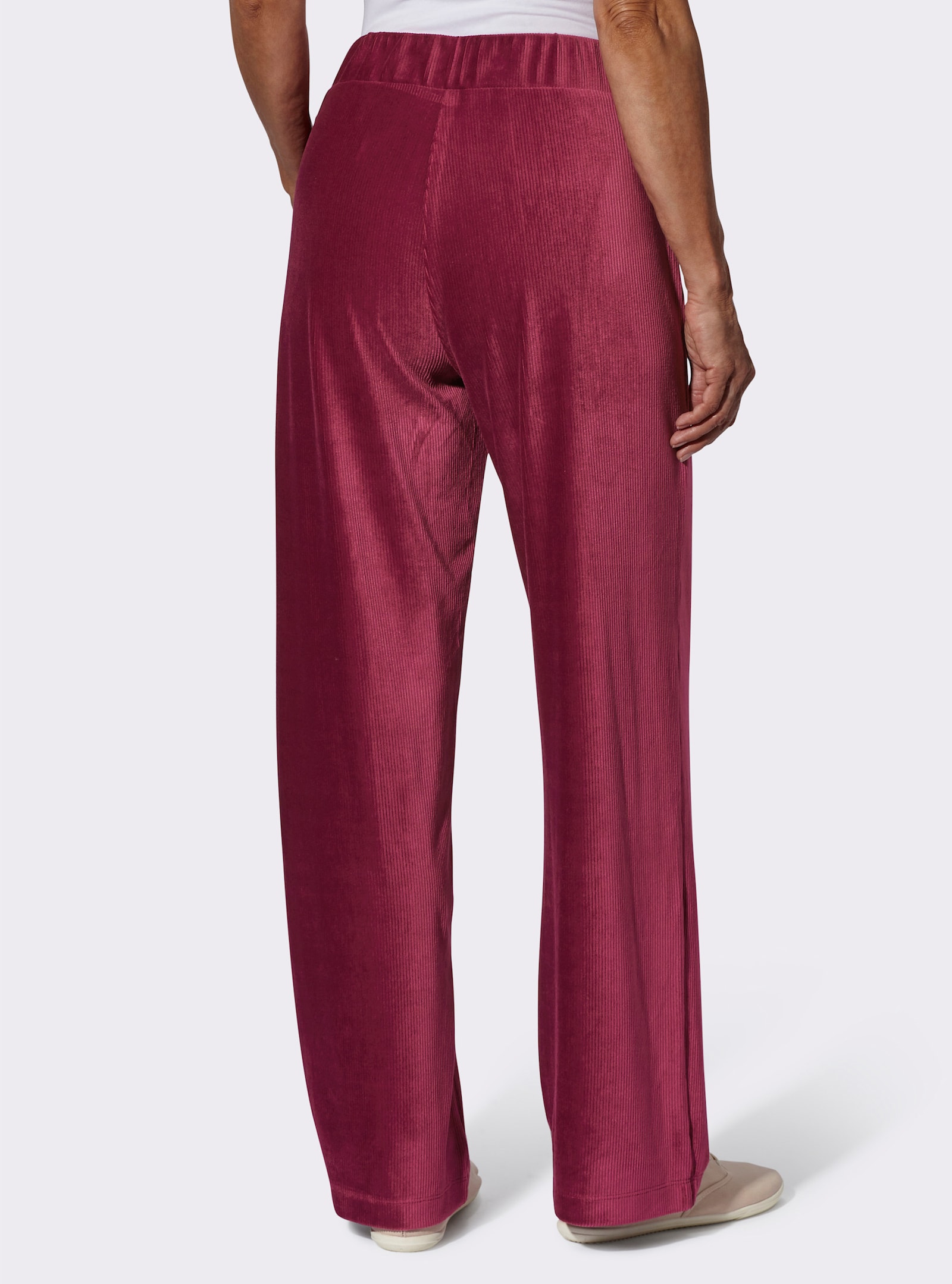 Jerseyhose aus Cord - malve