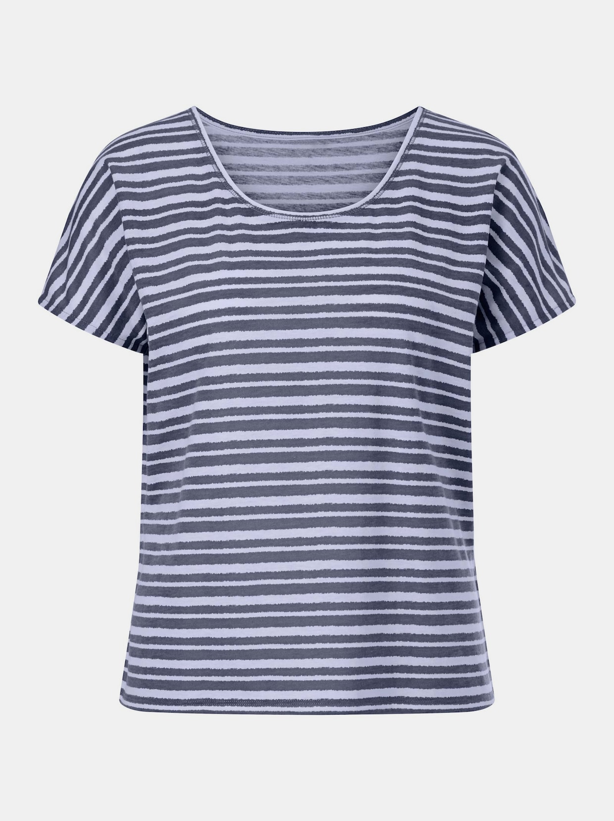 T-Shirt - jeansblau-gestreift