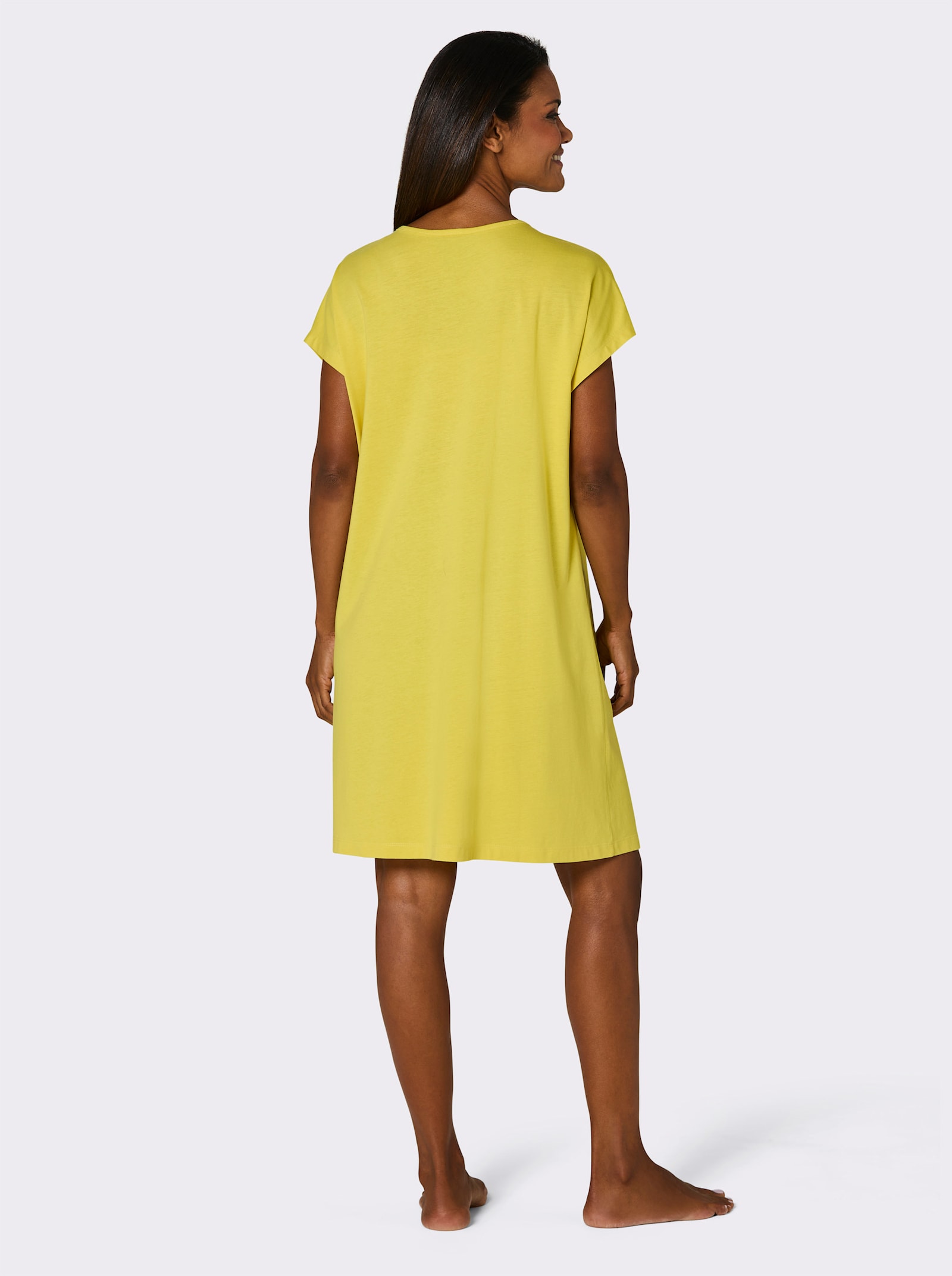 wäschepur Sleepshirts - schwarz + limone