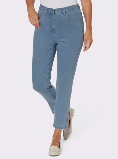 Jean 7/8 - bleu blanchi