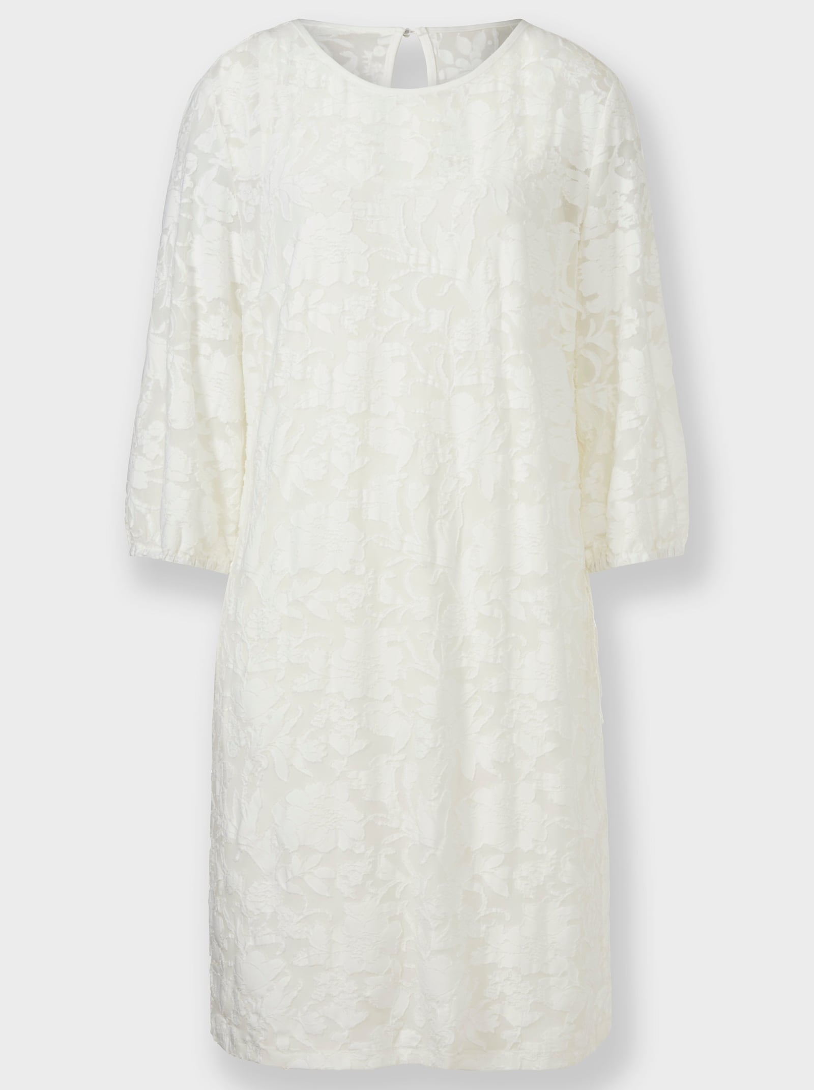 heine Kanten jurk met aparte onderjurk - ecru