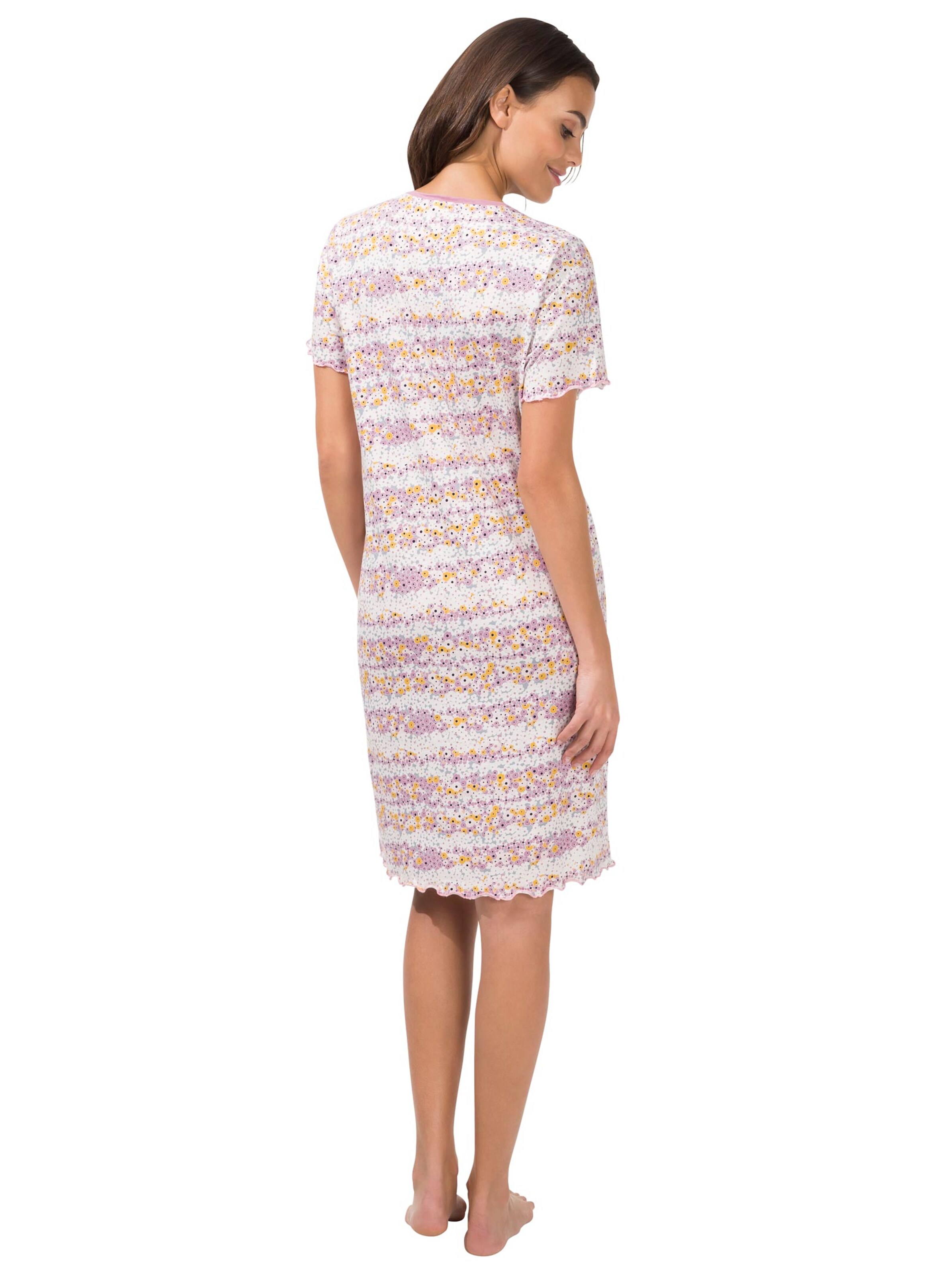 wäschepur Nachthemden - flieder + flieder-bedruckt