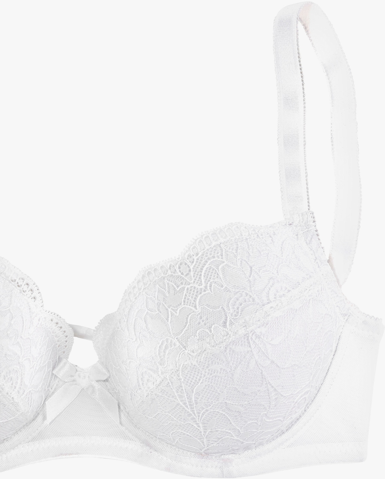 petite fleur soutien-gorge balconnet - blanc + noir