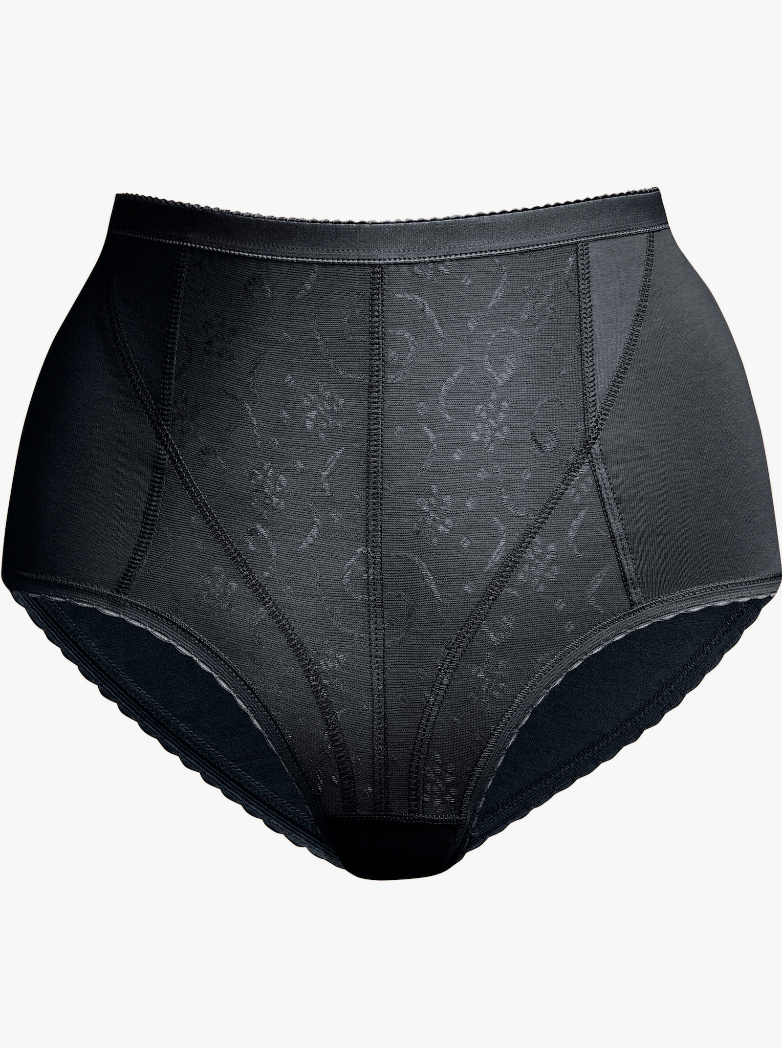 wäschepur Formslip mit verstärkter Patte vorne - schwarz