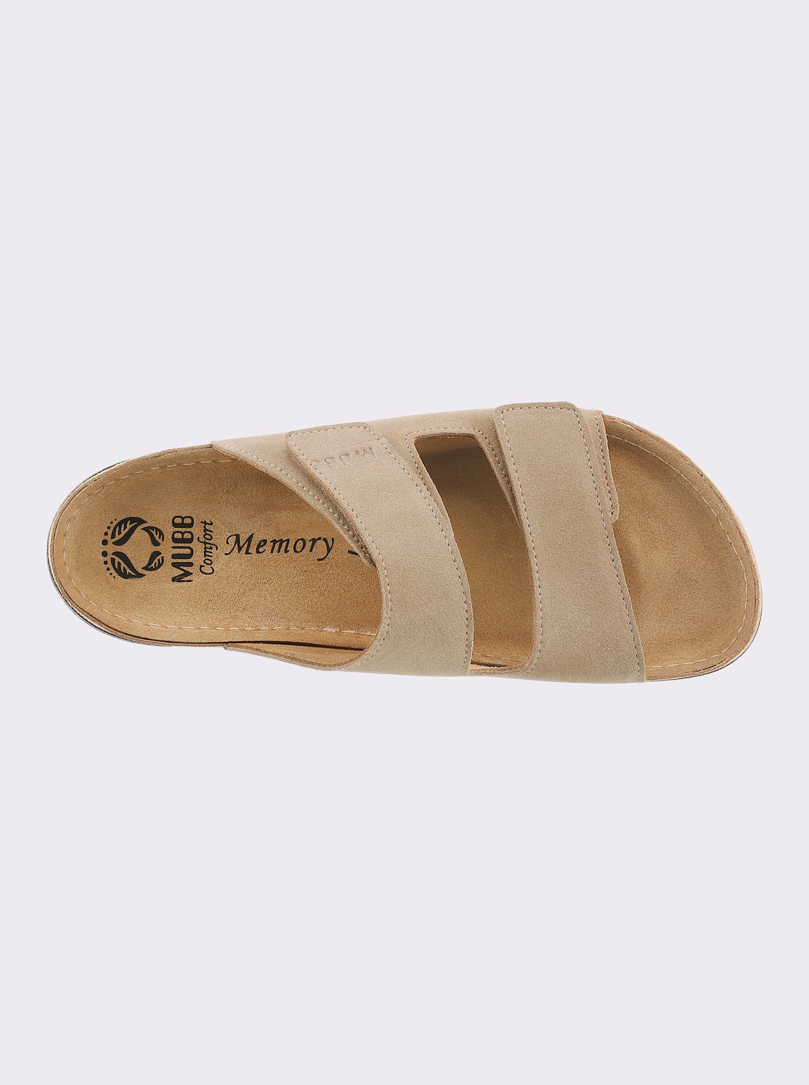 Mubb Pantolette mit rutschhemmender Laufsohle - beige