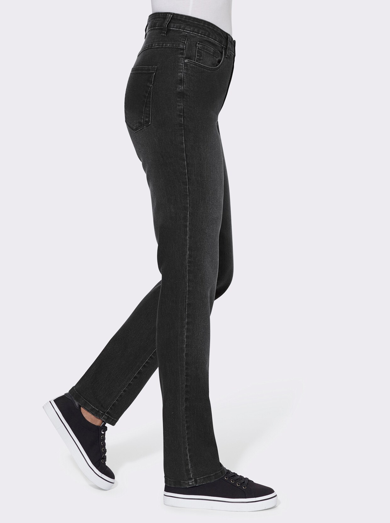 Jeans - black-denim