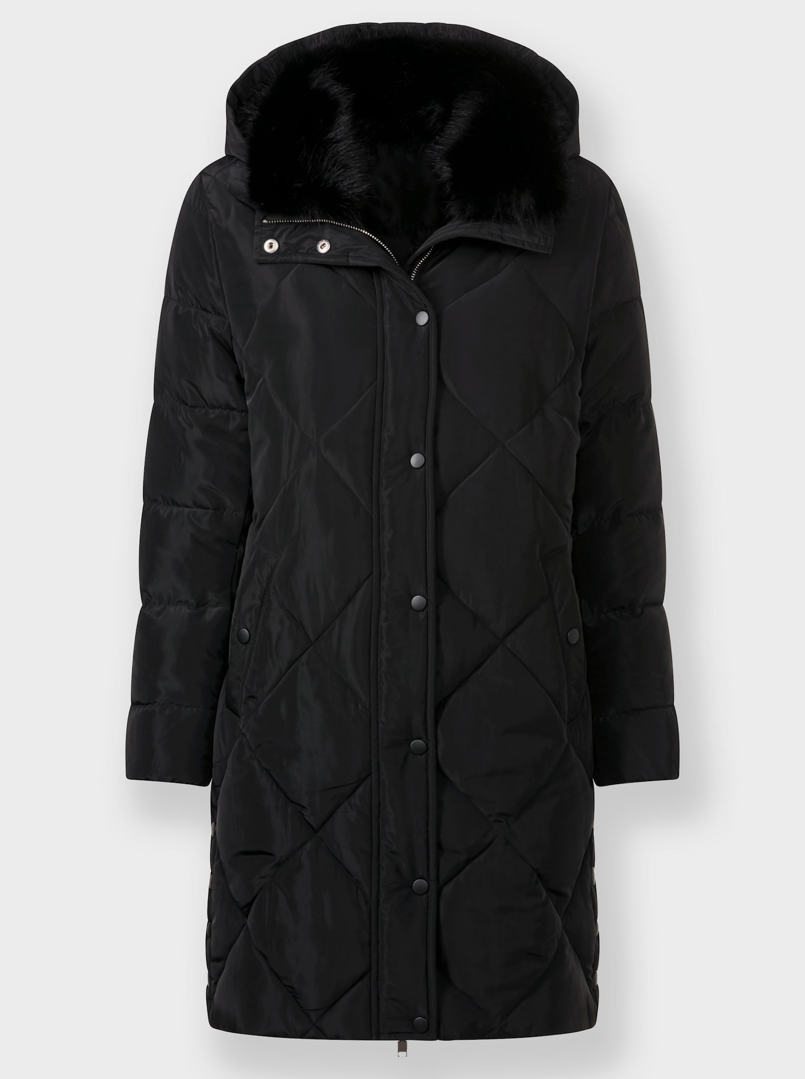 heine Steppjacke mit Seitenschlitzen - schwarz