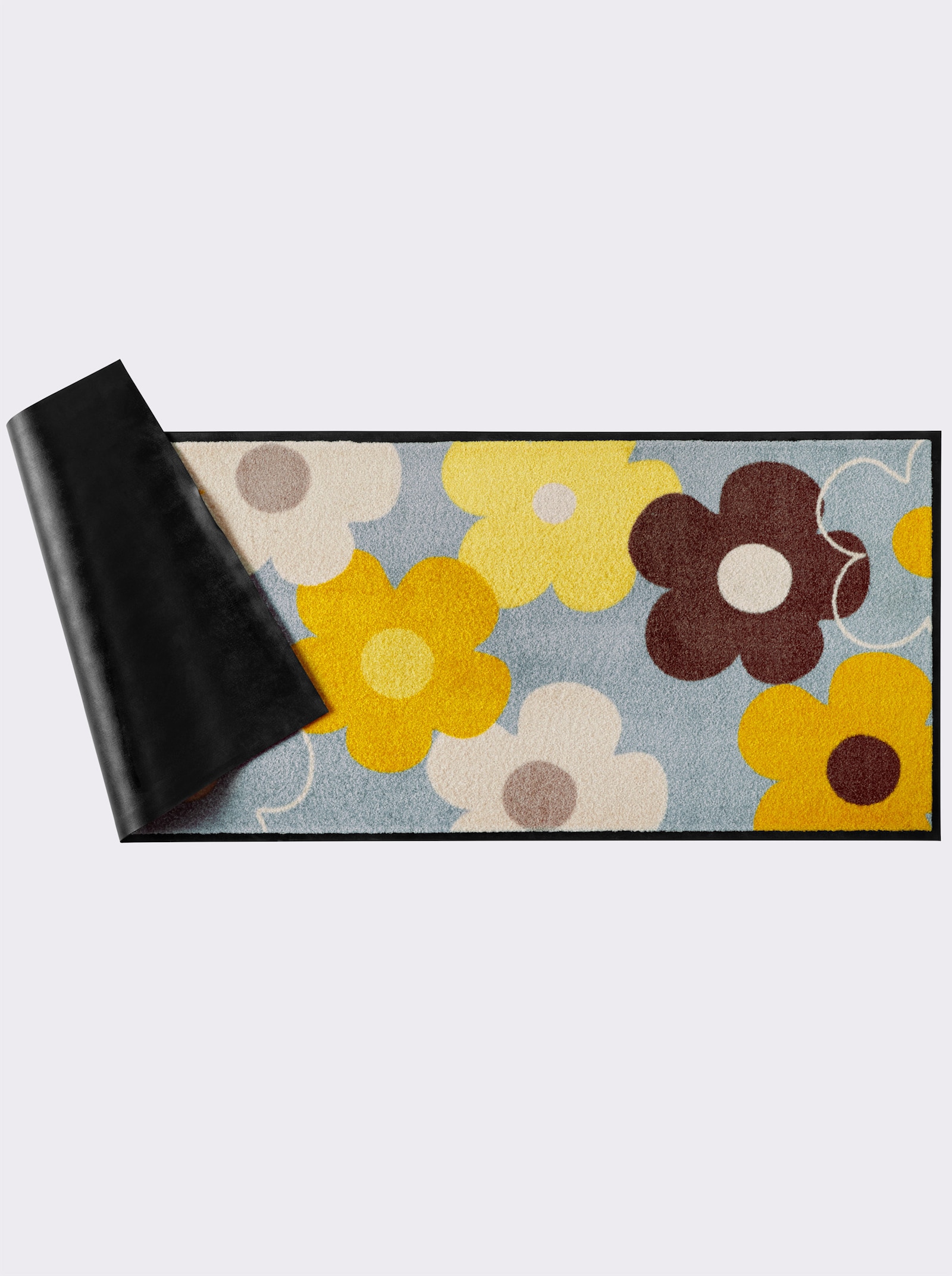 heine home Fußmatte - grau-gelb-gemustert