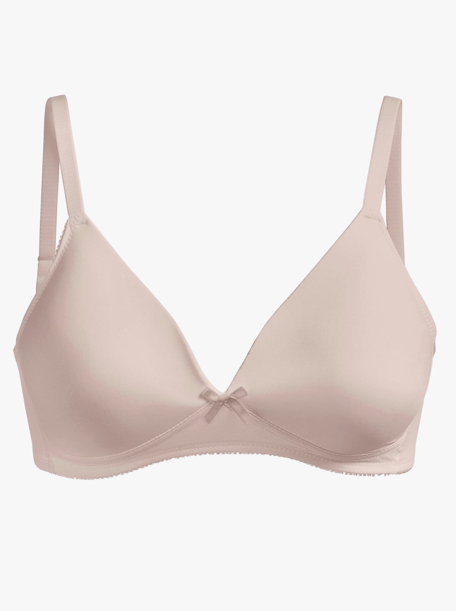 Naturana T-Shirt-BH ohne Bügel mit nahtlos geformten Cups - puder