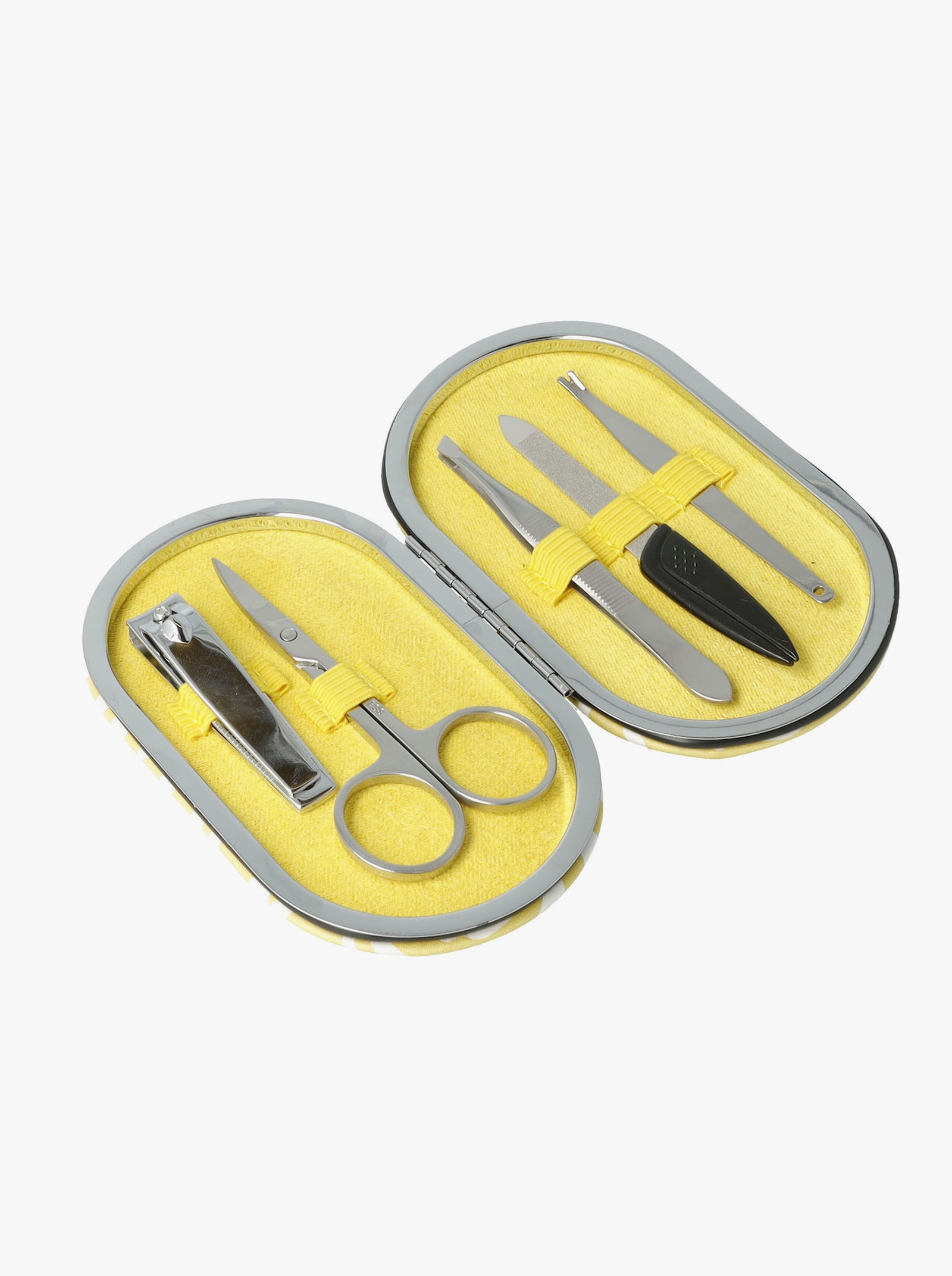 Maniküre-Set - weiß + gelb