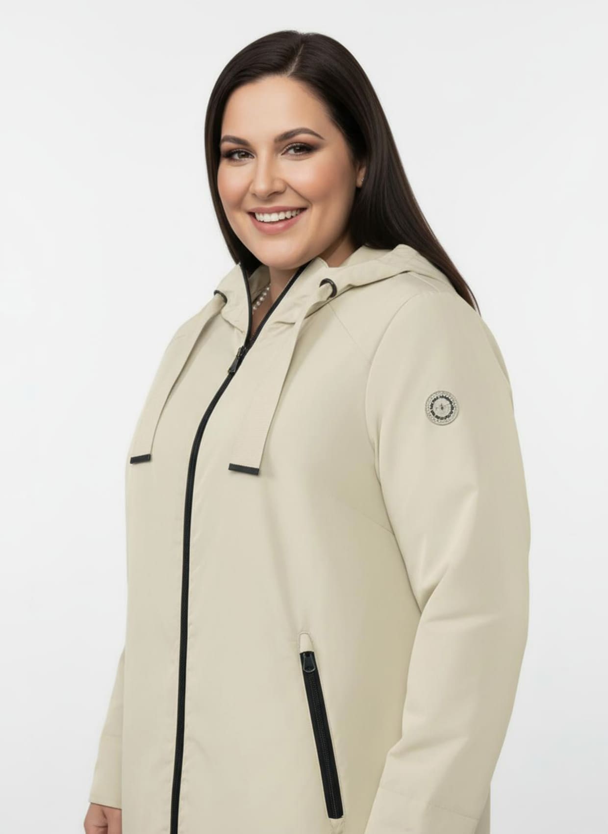 Parka wind- und wasserabweisend - sand