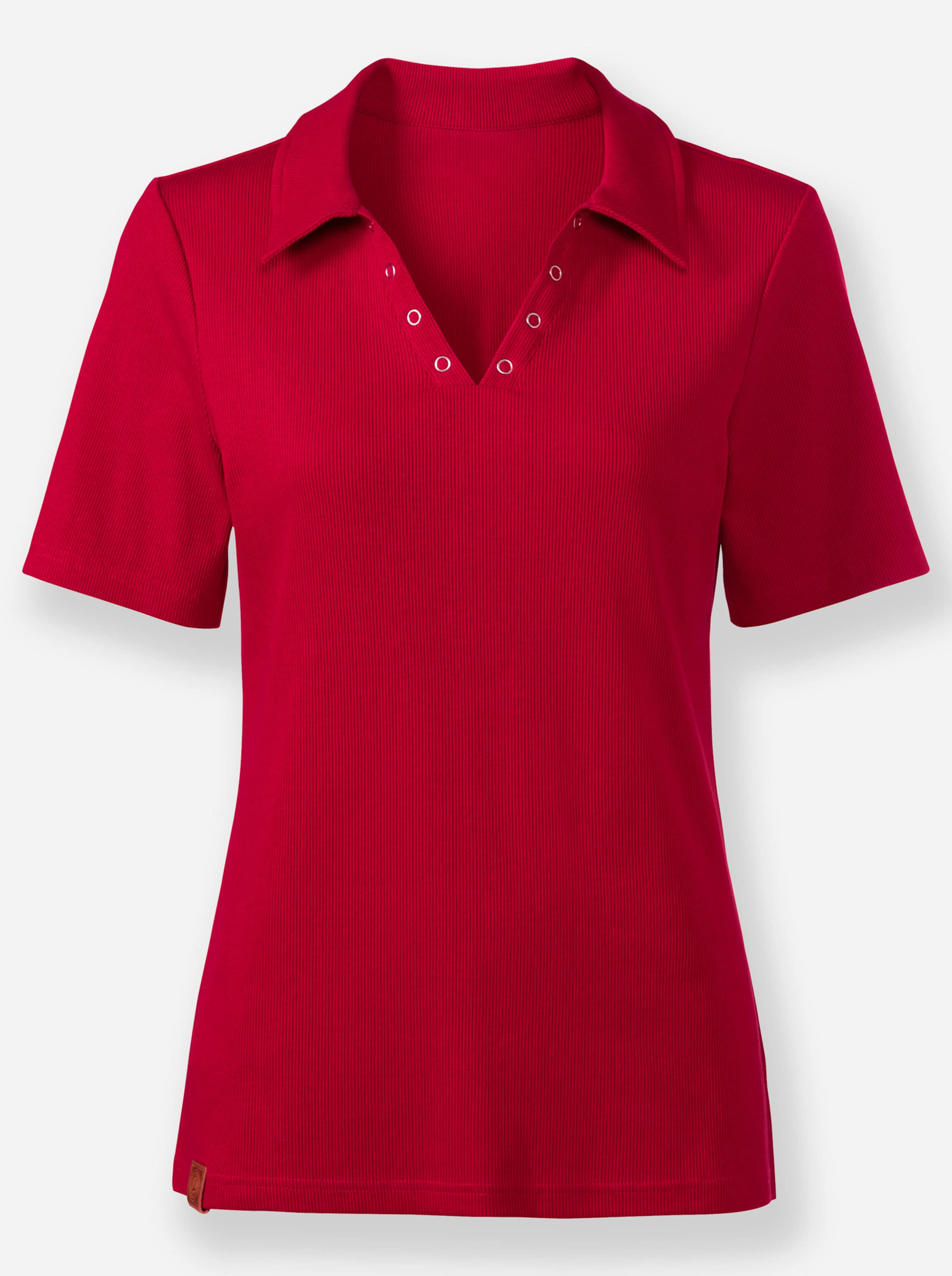 Sheego Damen Rot Poloshirt - Bild 2