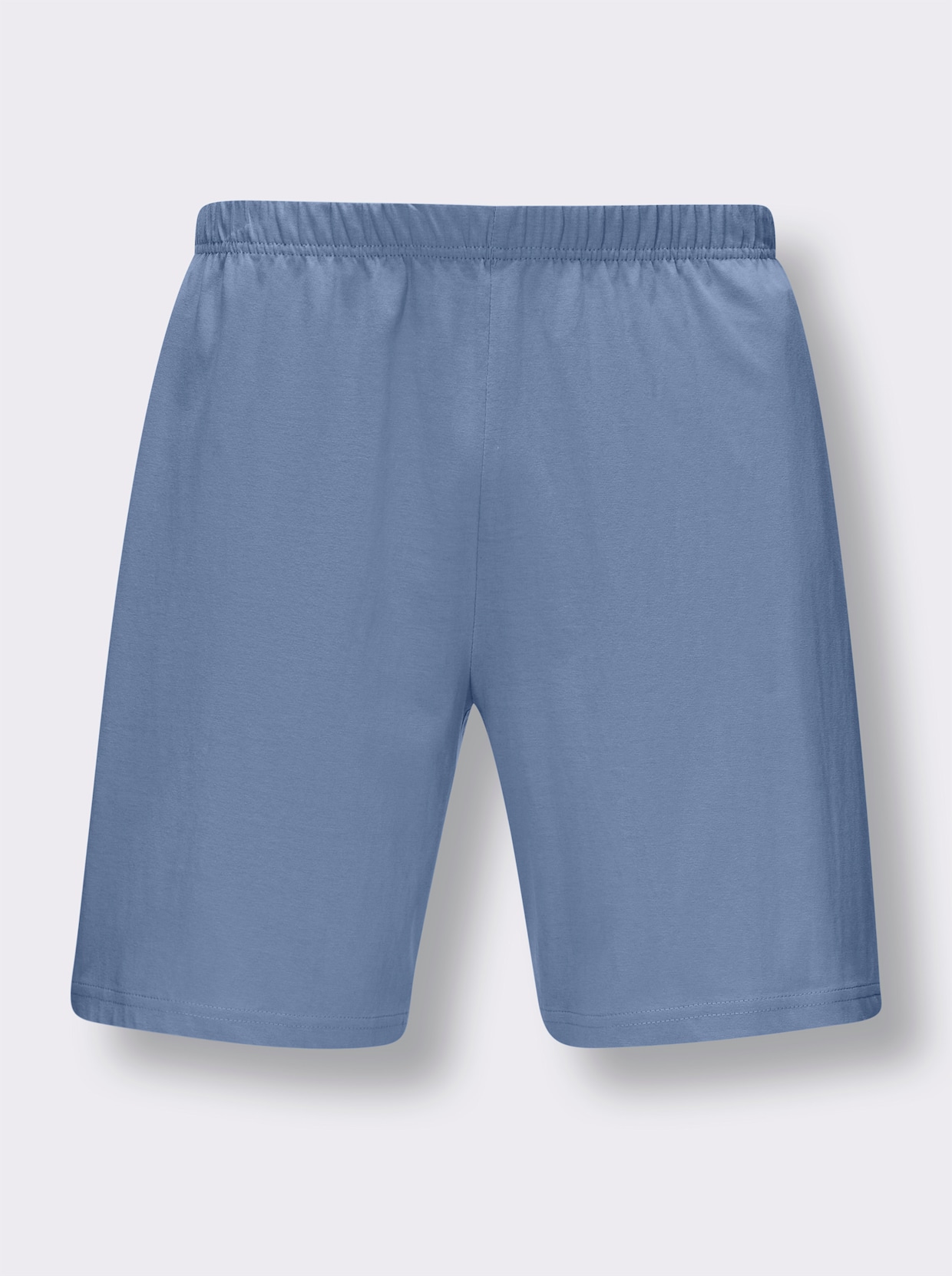 KINGsCLUB Shorty's - steengrijs + blauw bedrukt