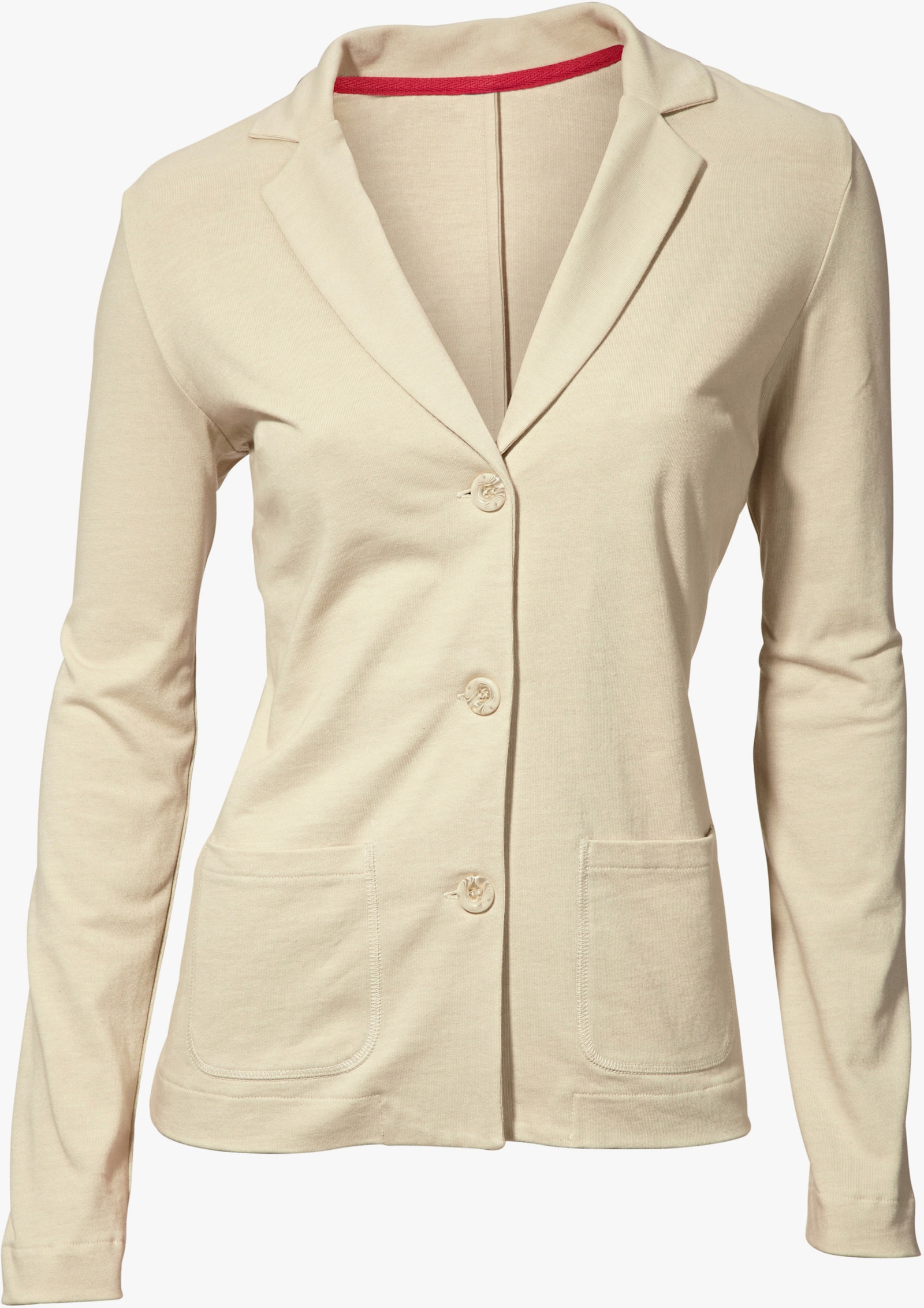 heine Jerseyblazer aus Baumwolle, ungefüttert - sand