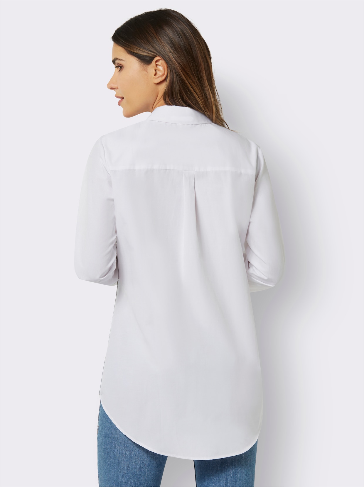 Longline blouse - ecru