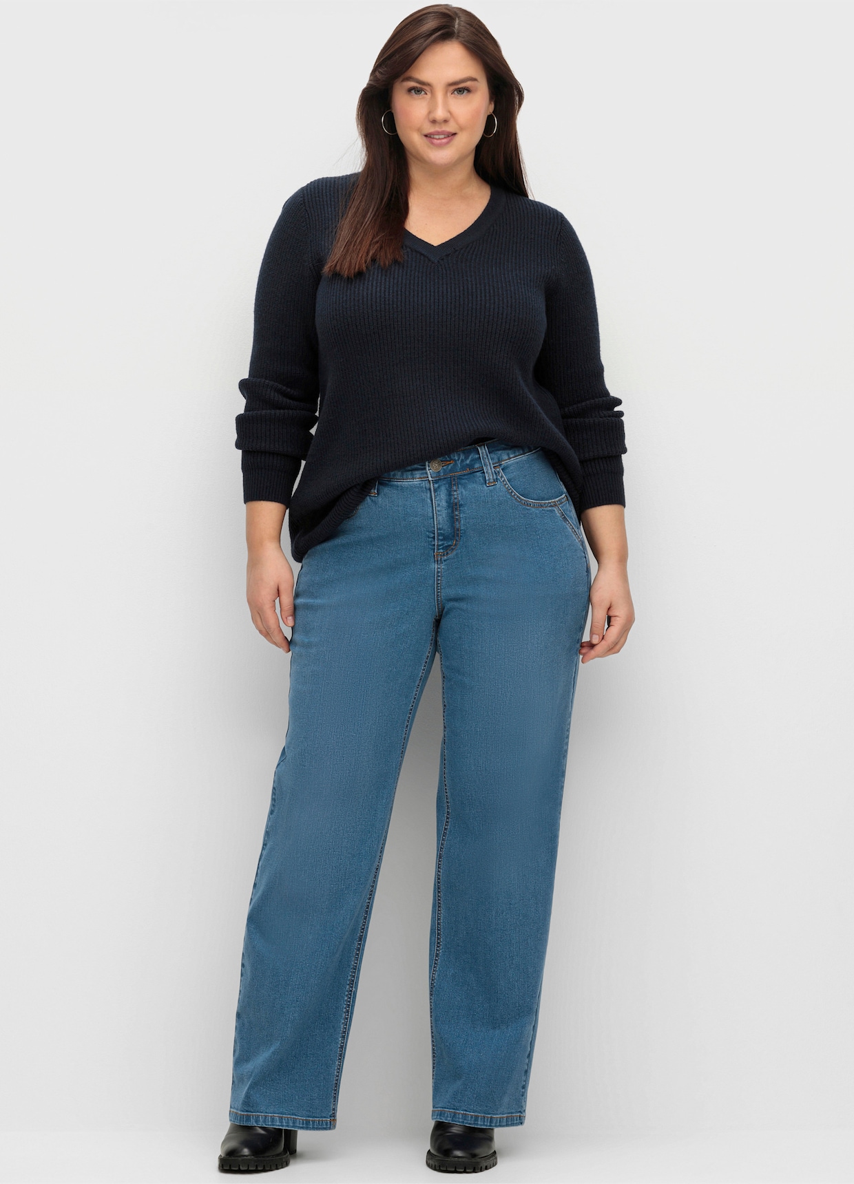 sheego Jeans - blue denim