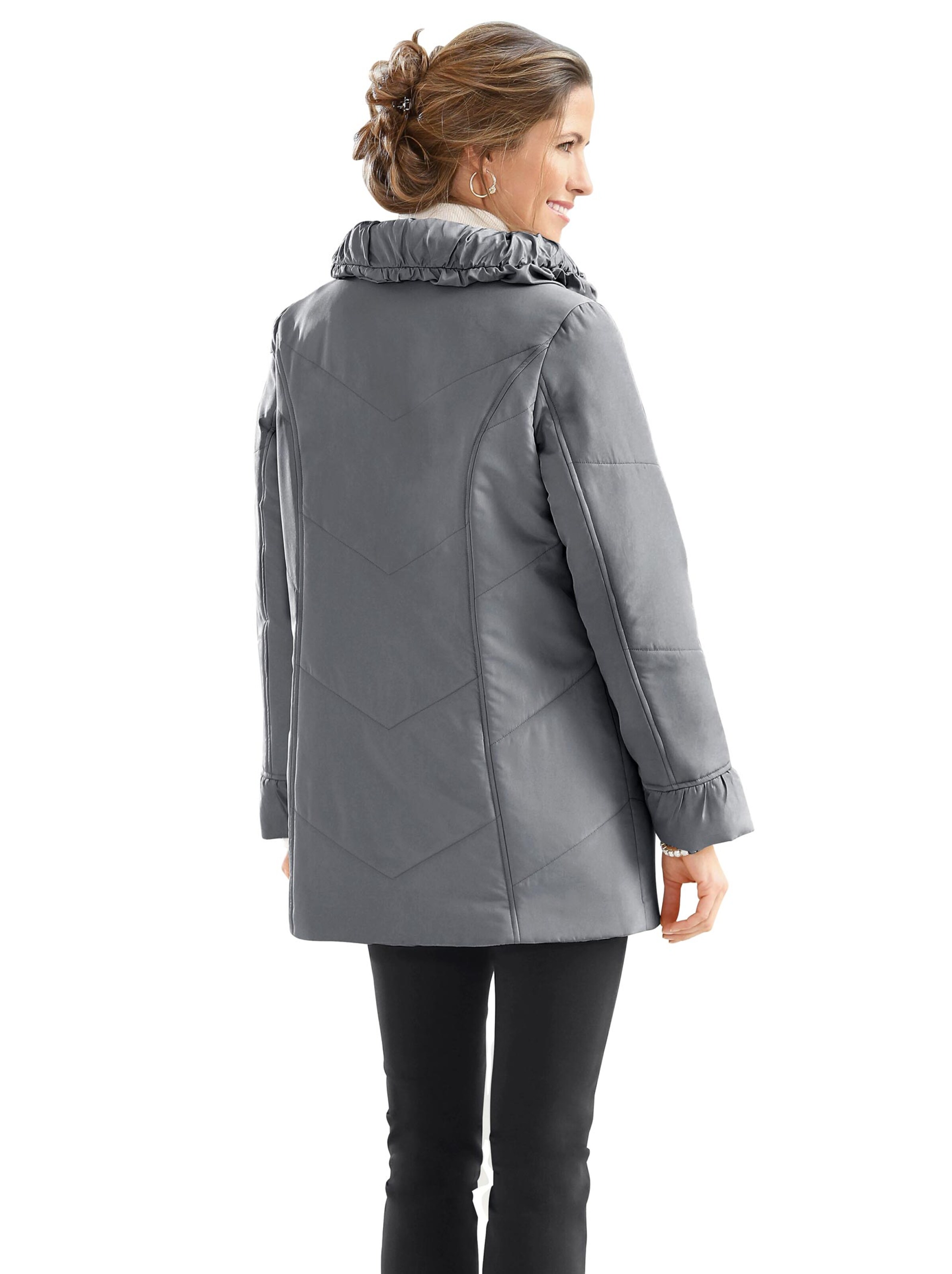 Steppjacke - silbergrau