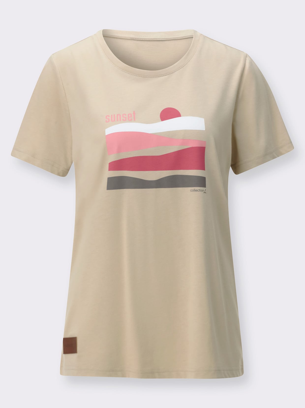 Kurzarmshirt - sand-erdbeere