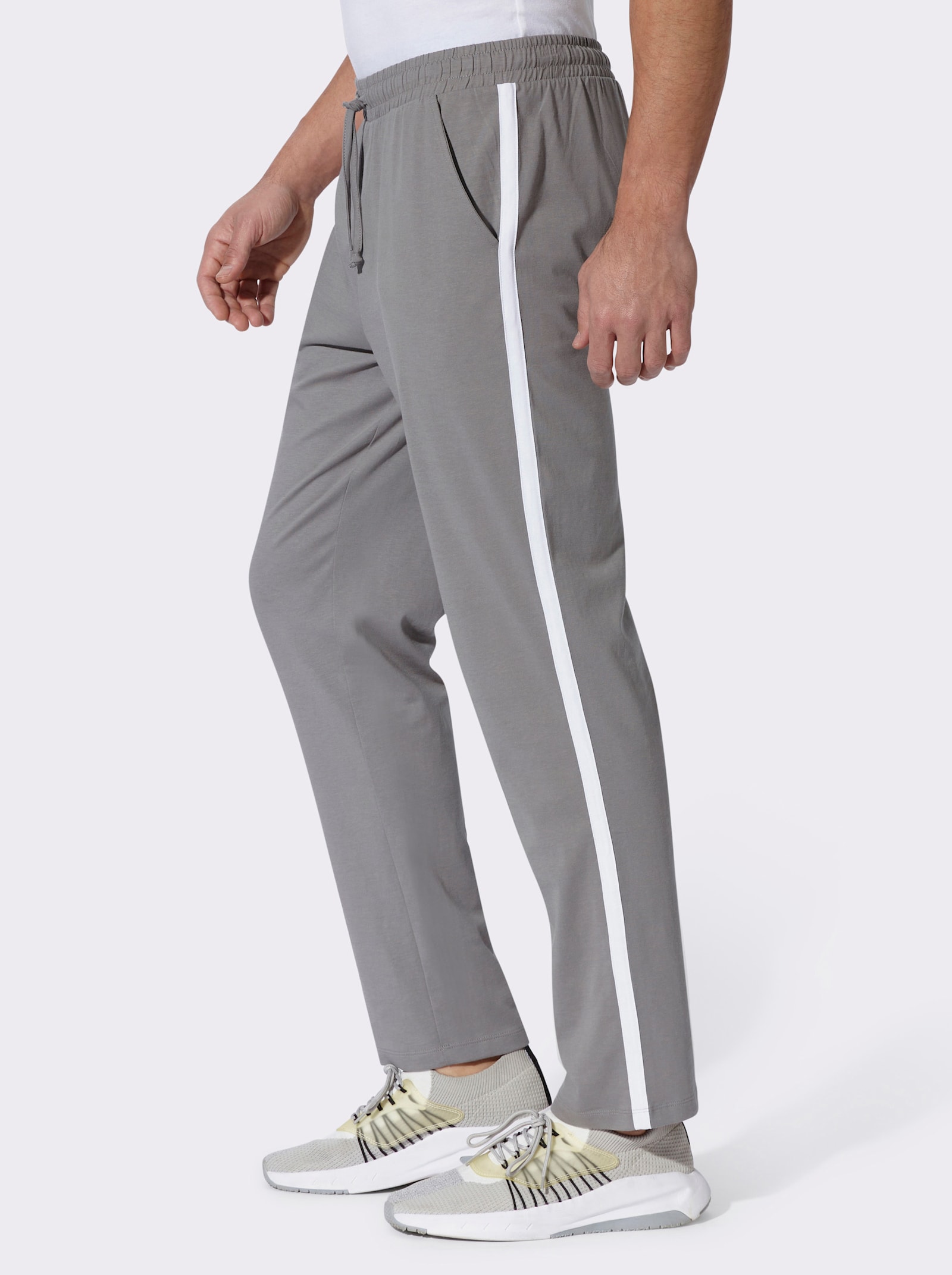 Freizeithose im Doppelpack - schwarz + grau