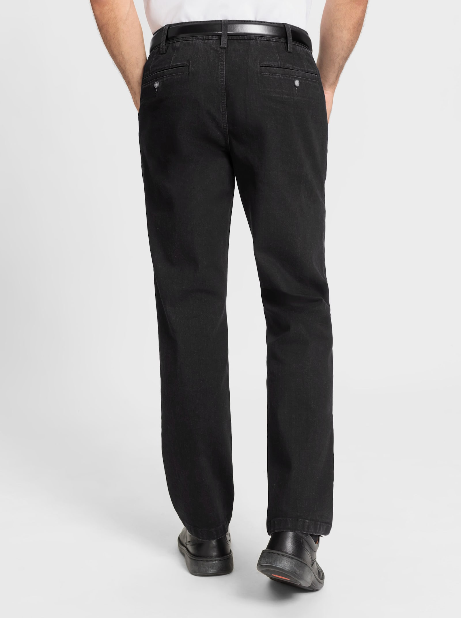 Marco Donati Jeans mit Bundfalten - schwarz