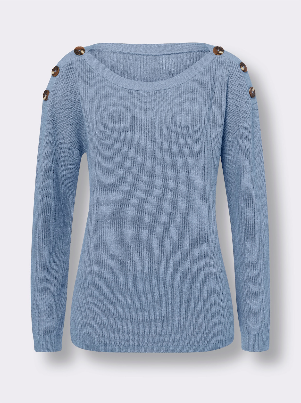 heine Gebreide pullover - bleu gemêleerd
