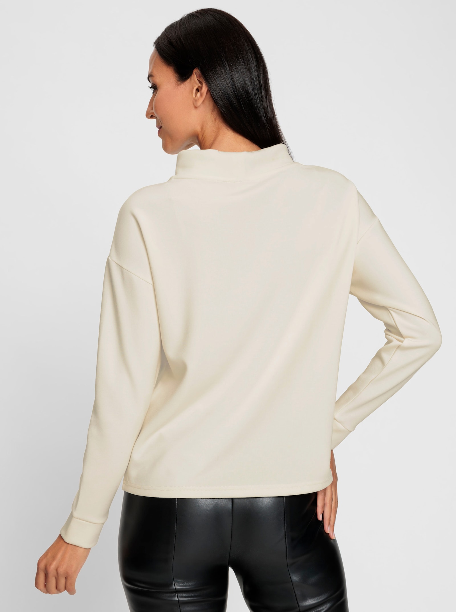 heine Sweatshirt mit Stehkragen - champagner