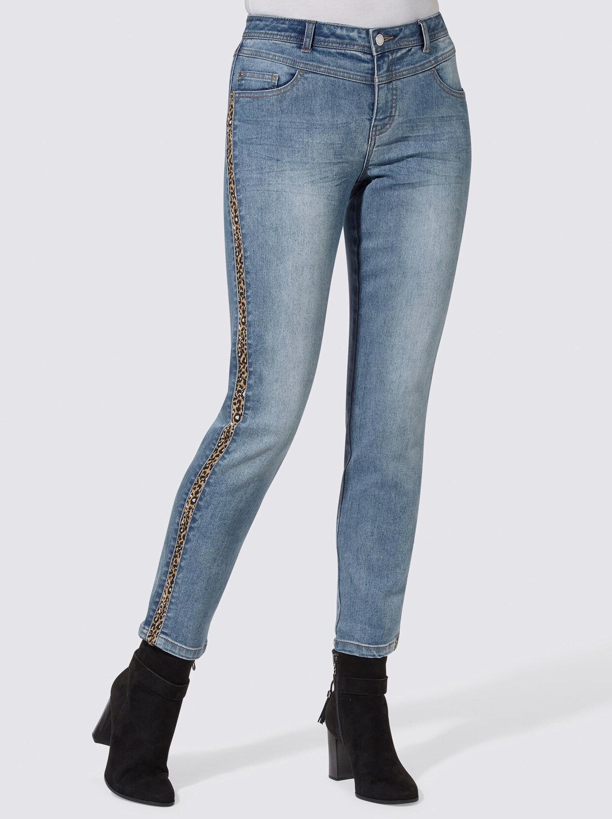 Jeans - blue-bleached
