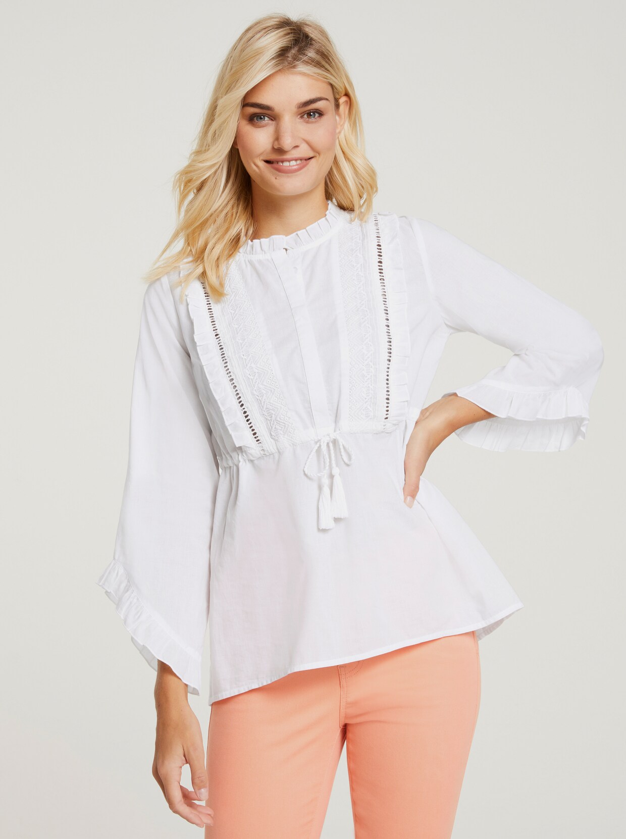 heine Longbluse - ecru