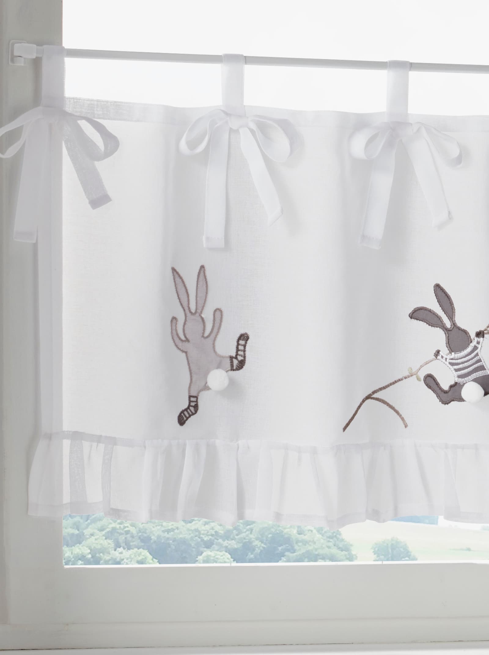 heine home Querbehang - weiß-braun