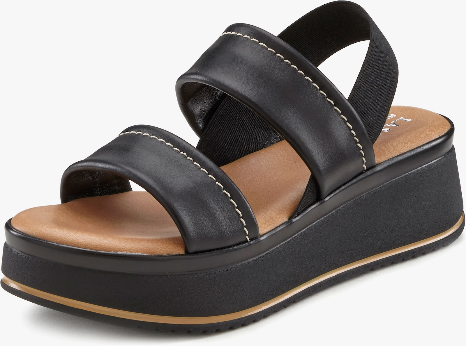 LASCANA Plateausandaletten - schwarz