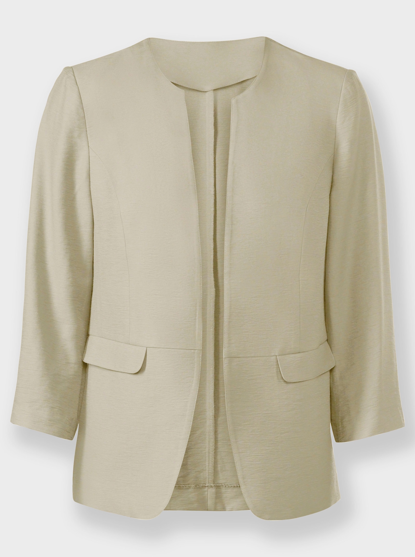 heine Kurzblazer mit Zierpatten - schlamm