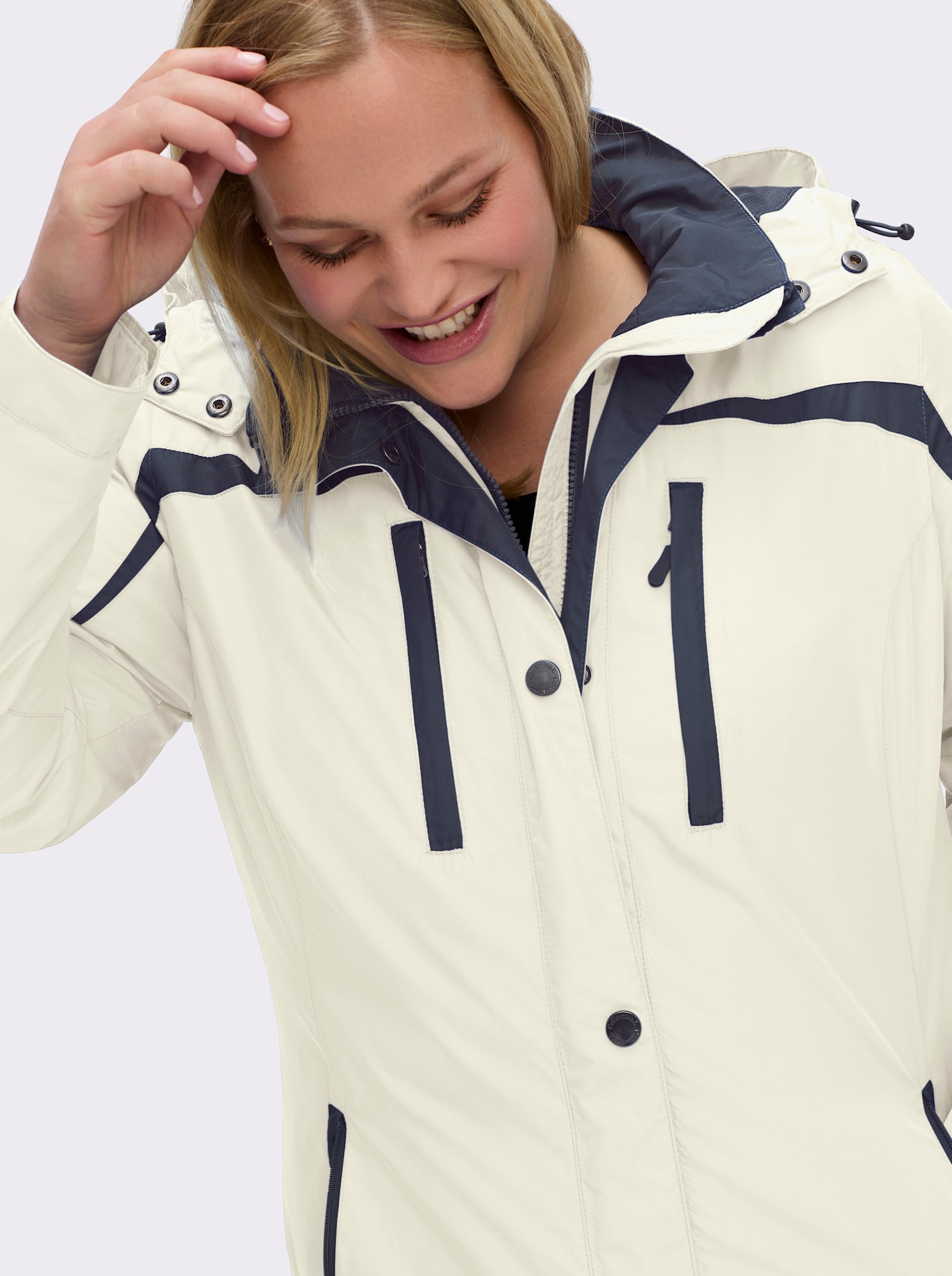 Funktionsjacke wind- und wasserabweisend - weiß