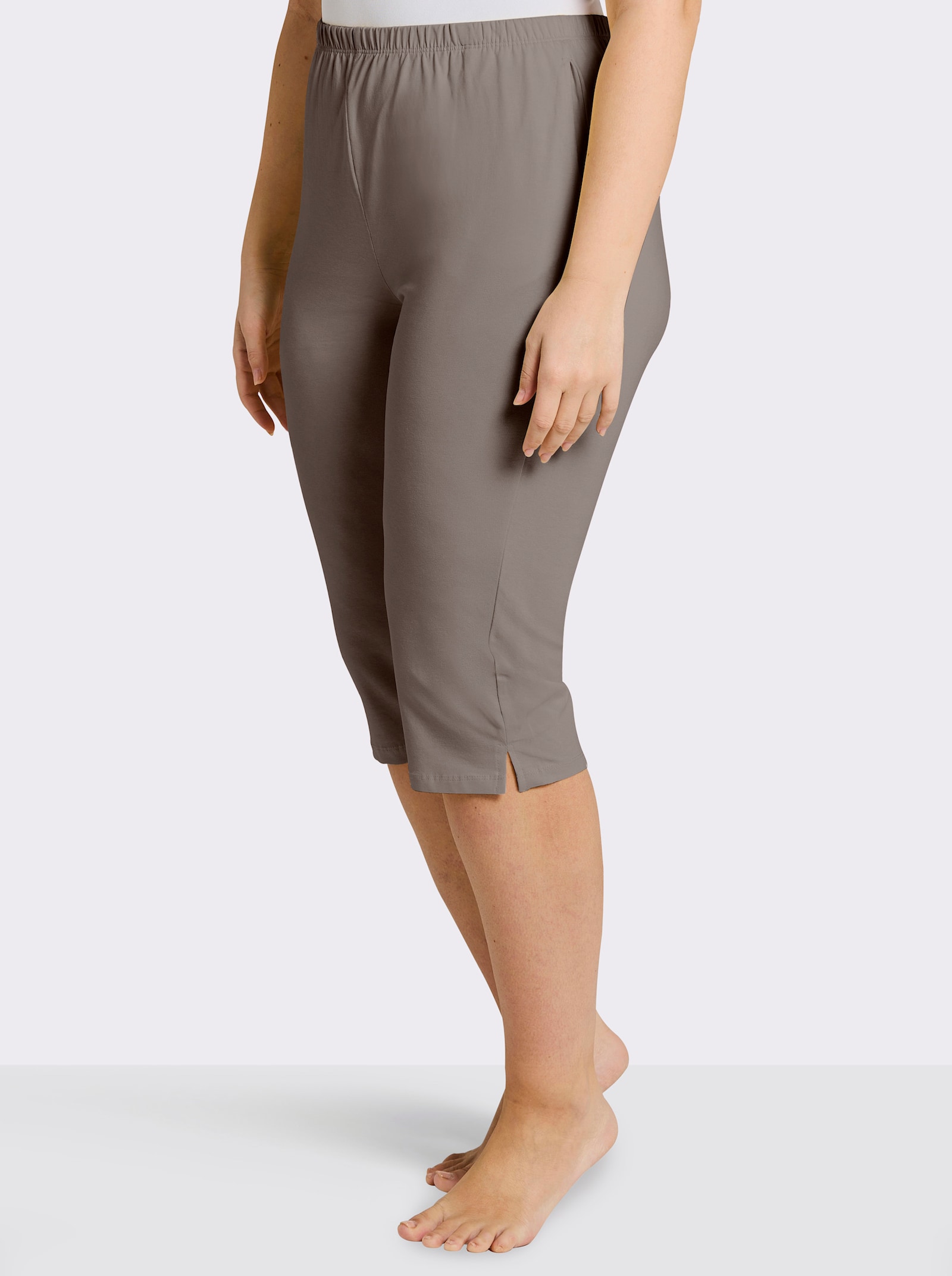 feel good Capri-Hosen - petrol + taupe