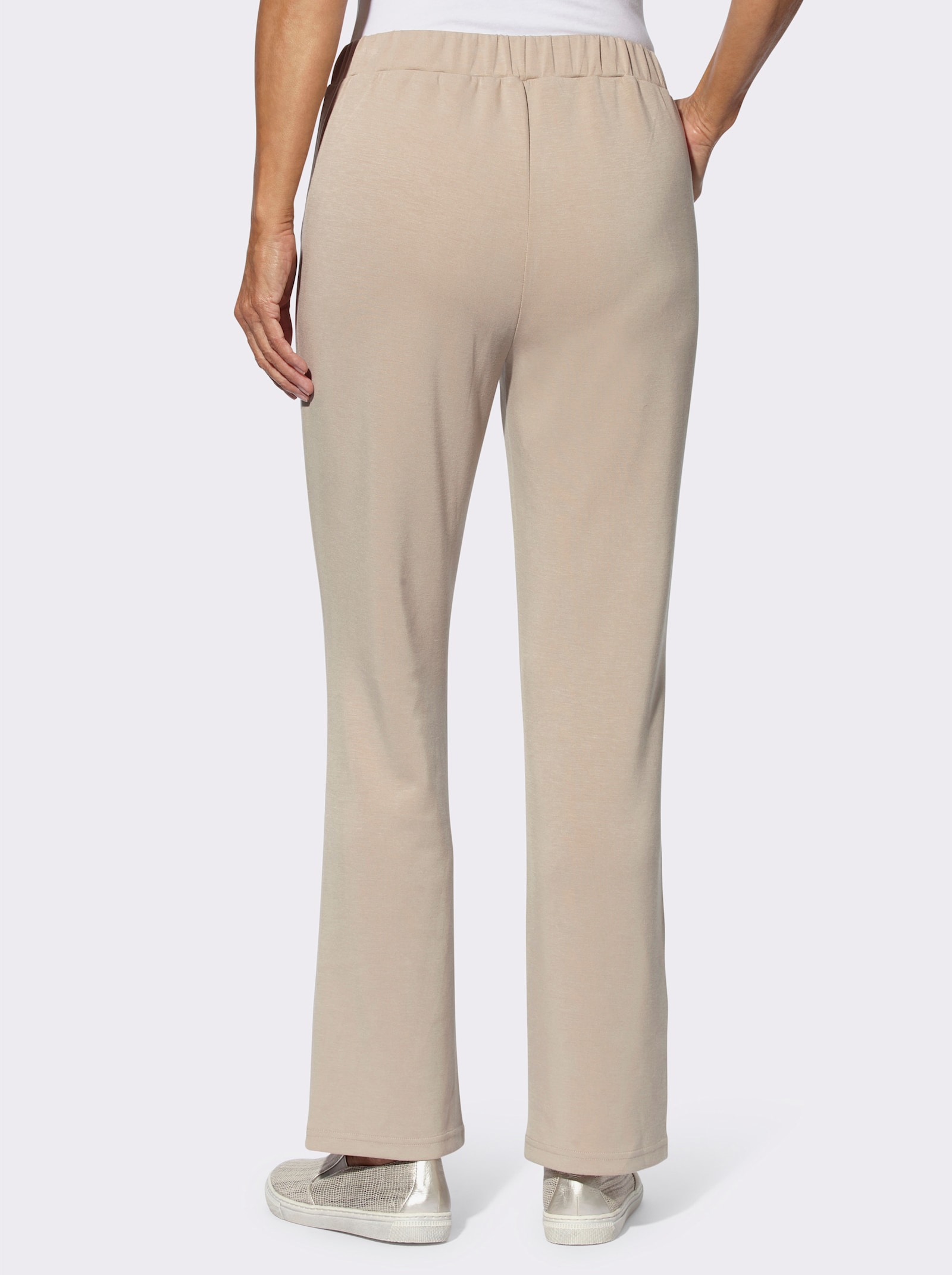 Sweathose mit rückwärtigem Dehnbund - beige