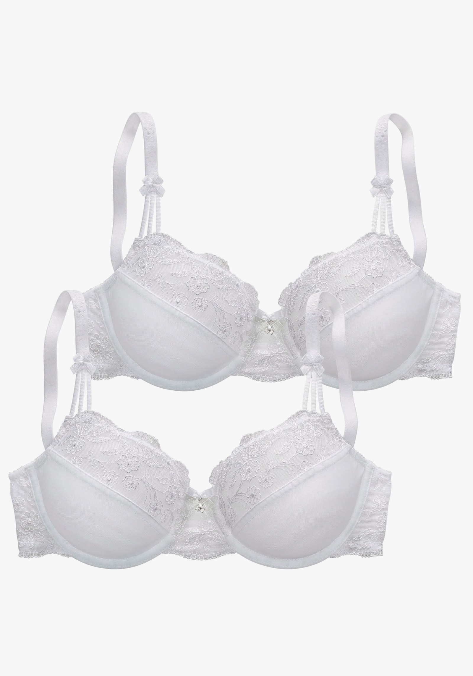 Nuance Bügel-BH - 2xweiß