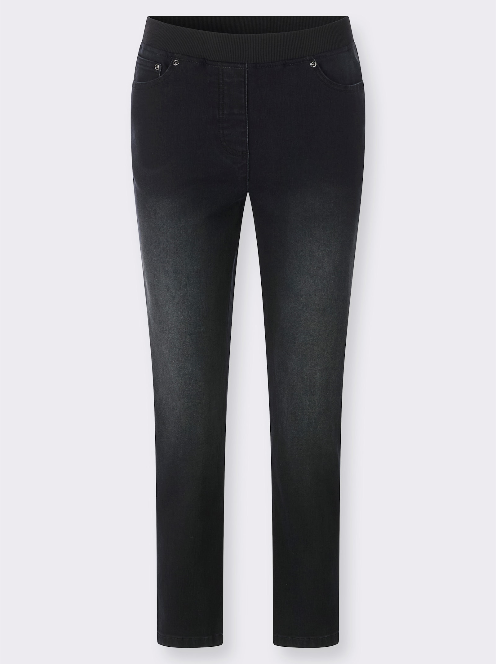 7/8 džíny - černá-denim