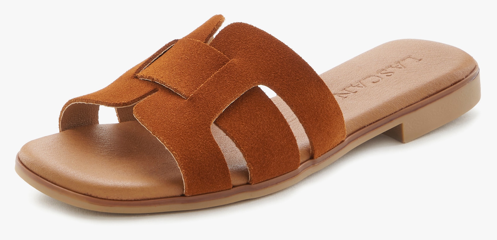 LASCANA Pantolette - camelfarben