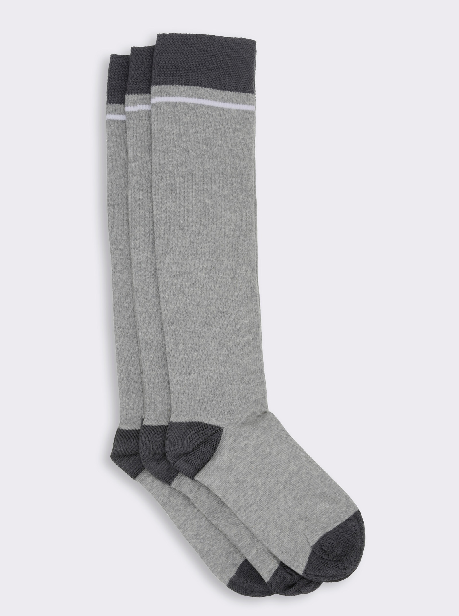 wäschepur Kompressionskniestrumpf - steingrau