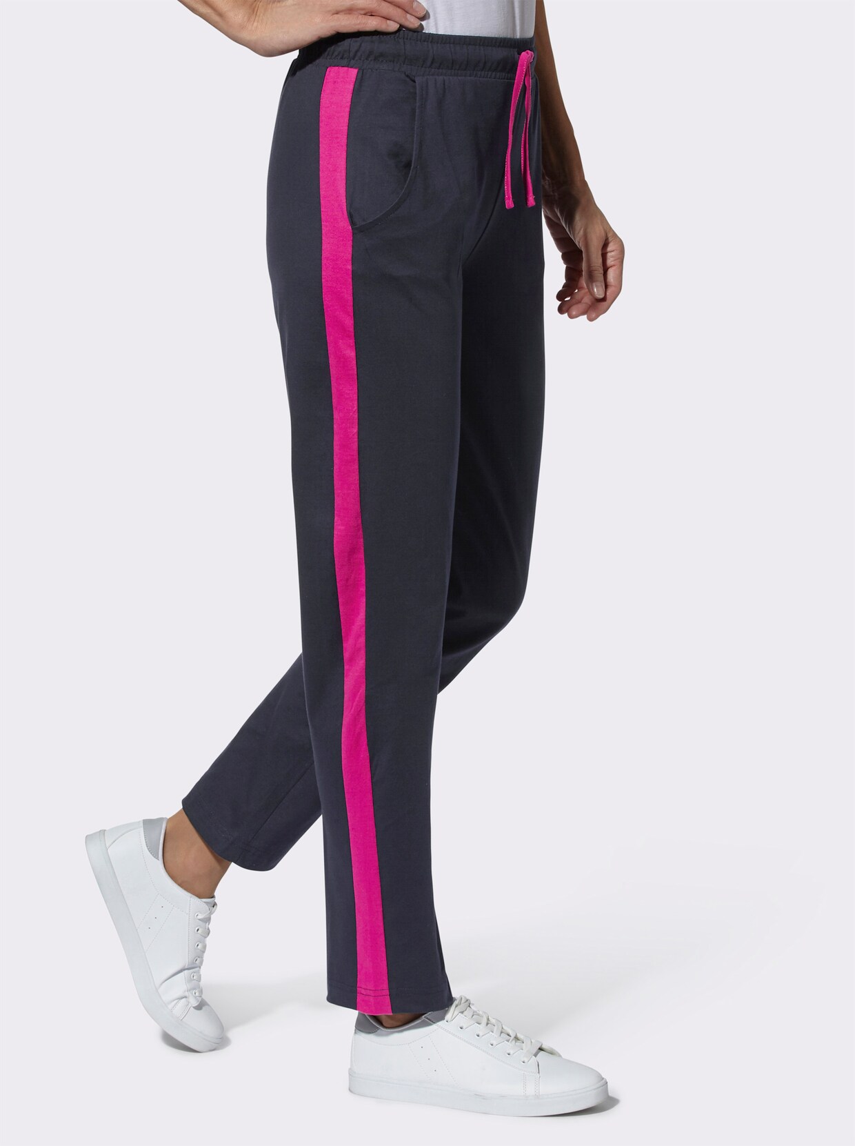 Pantalon de loisirs - marine-magenta