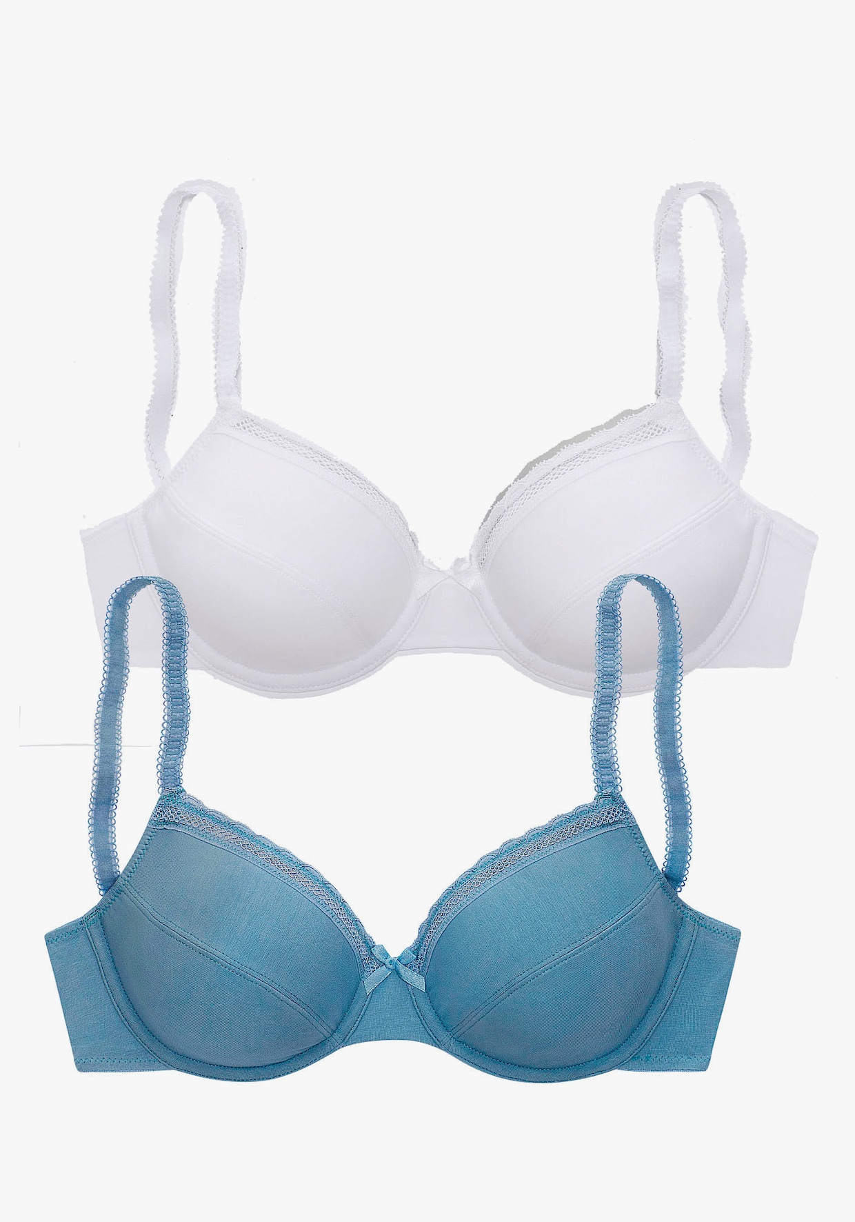 Nuance Soutien-gorge à armatures - bleu océan+blanc