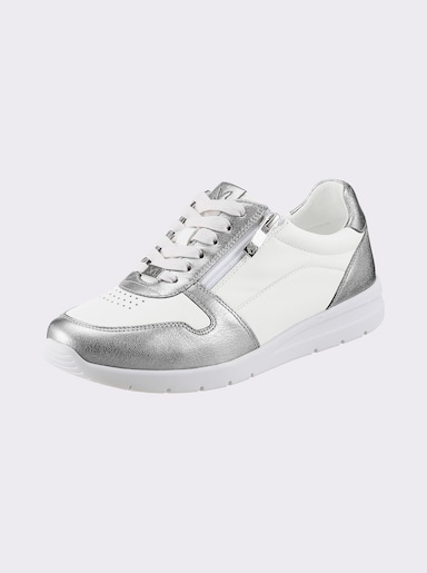 Caprice Sneaker mit waschbarem Wechselfußbett, Weite K - weiß