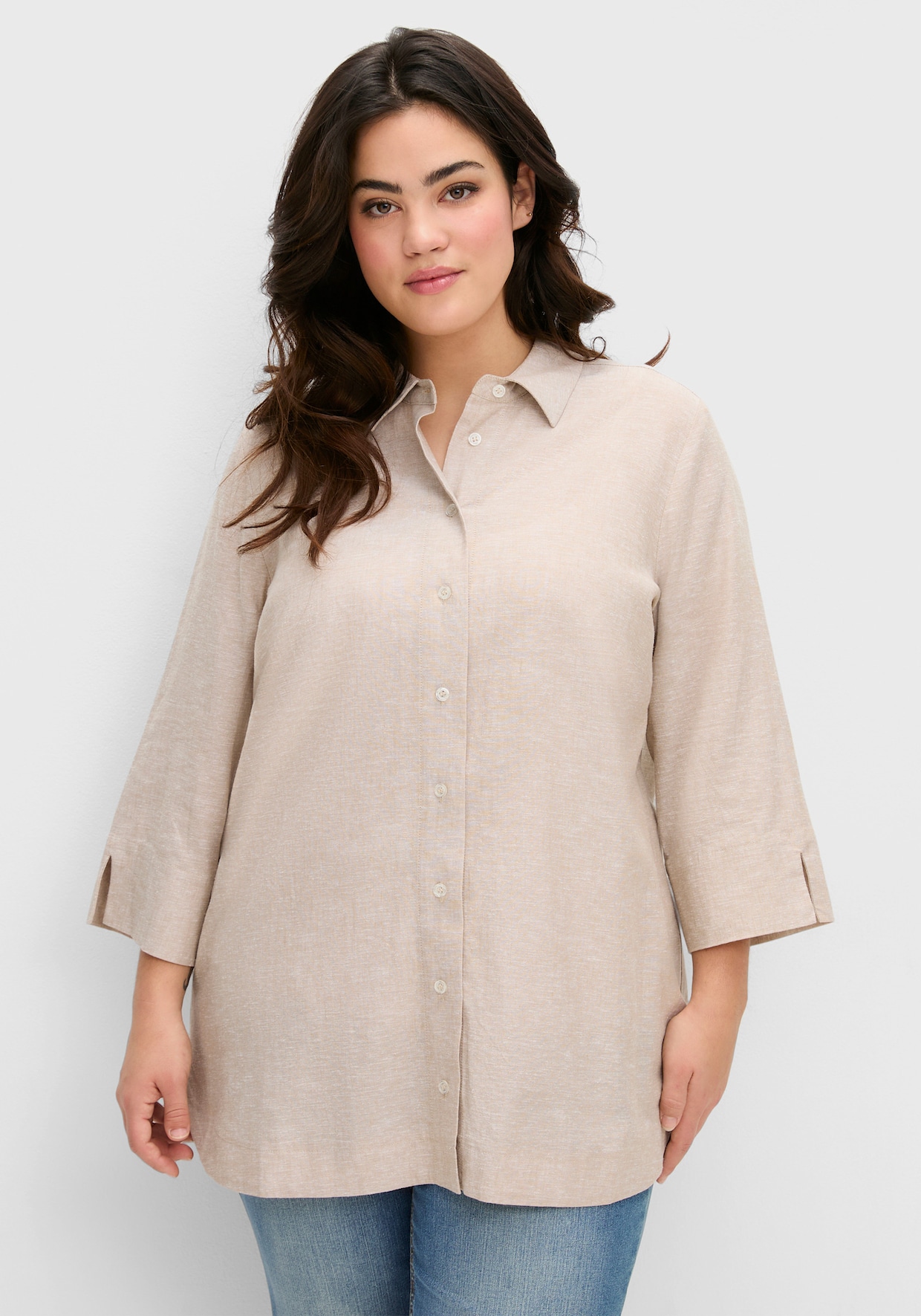 sheego Overhemdblouse - beige