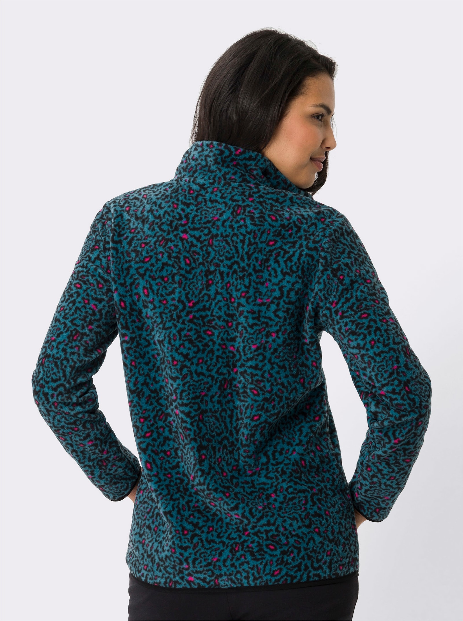 Fleecejack met dierenpatroon - aquapetrol bedrukt