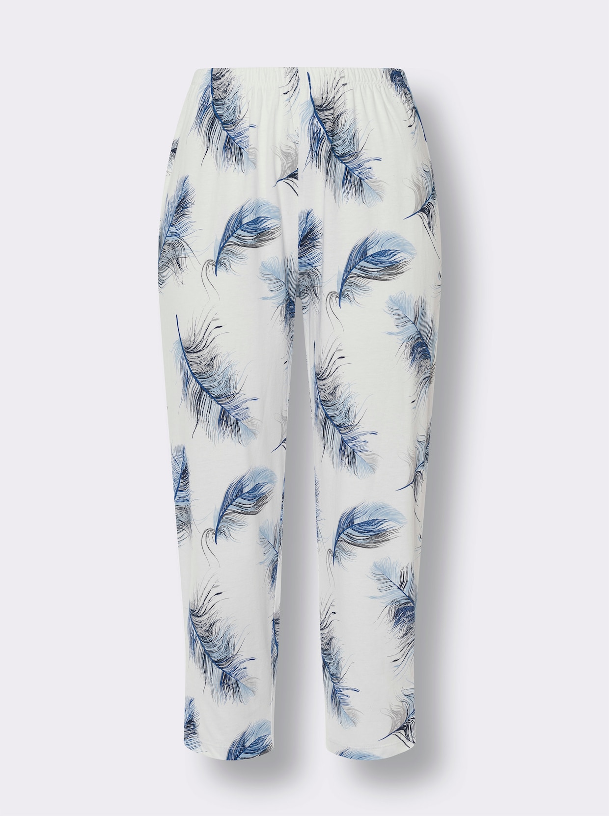 Pyjamas - himmelsblå, med tryck